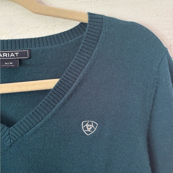 Ariat Women's Ramiro Sweater in Teal , size medium - Picture 5 of 11